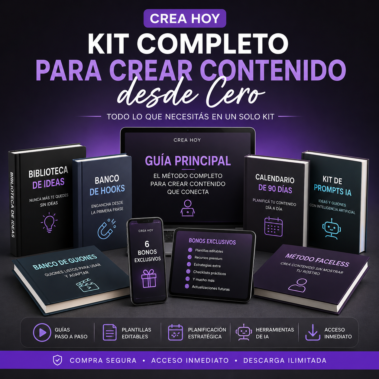 Kit Completo para Crear Contenido desde Cero